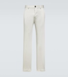 Ami Paris Straight cotton satin chinos