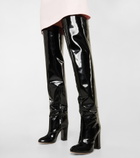 Giambattista Valli - Suede-trimmed PVC knee-high boots