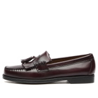 Bass Weejuns Men's Easy Weejuns Layton II Kiltie Loafers in Wine Leather