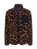 MC2 Saint Barth Teddy-fleece Jacket Keystone With Leopard Print