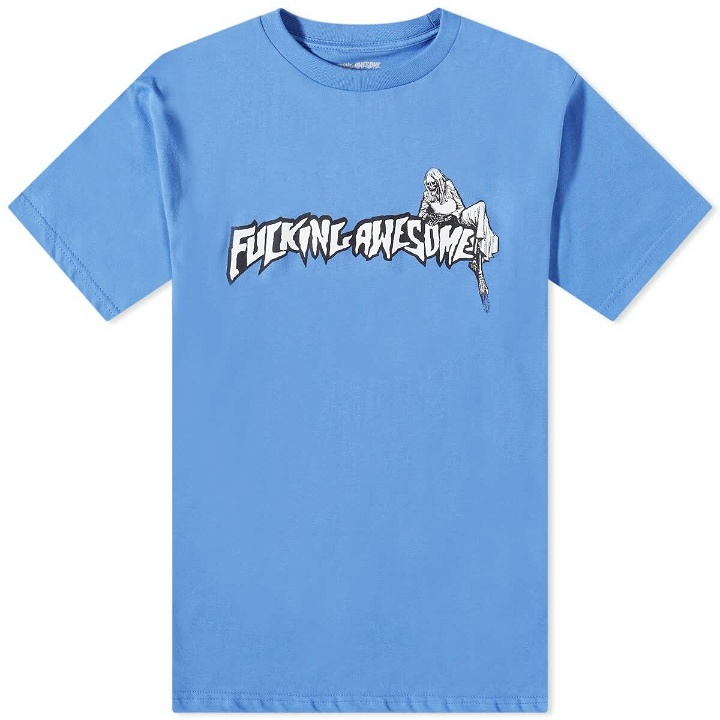 Photo: Fucking Awesome Men's Muerte T-Shirt in Flo Blue