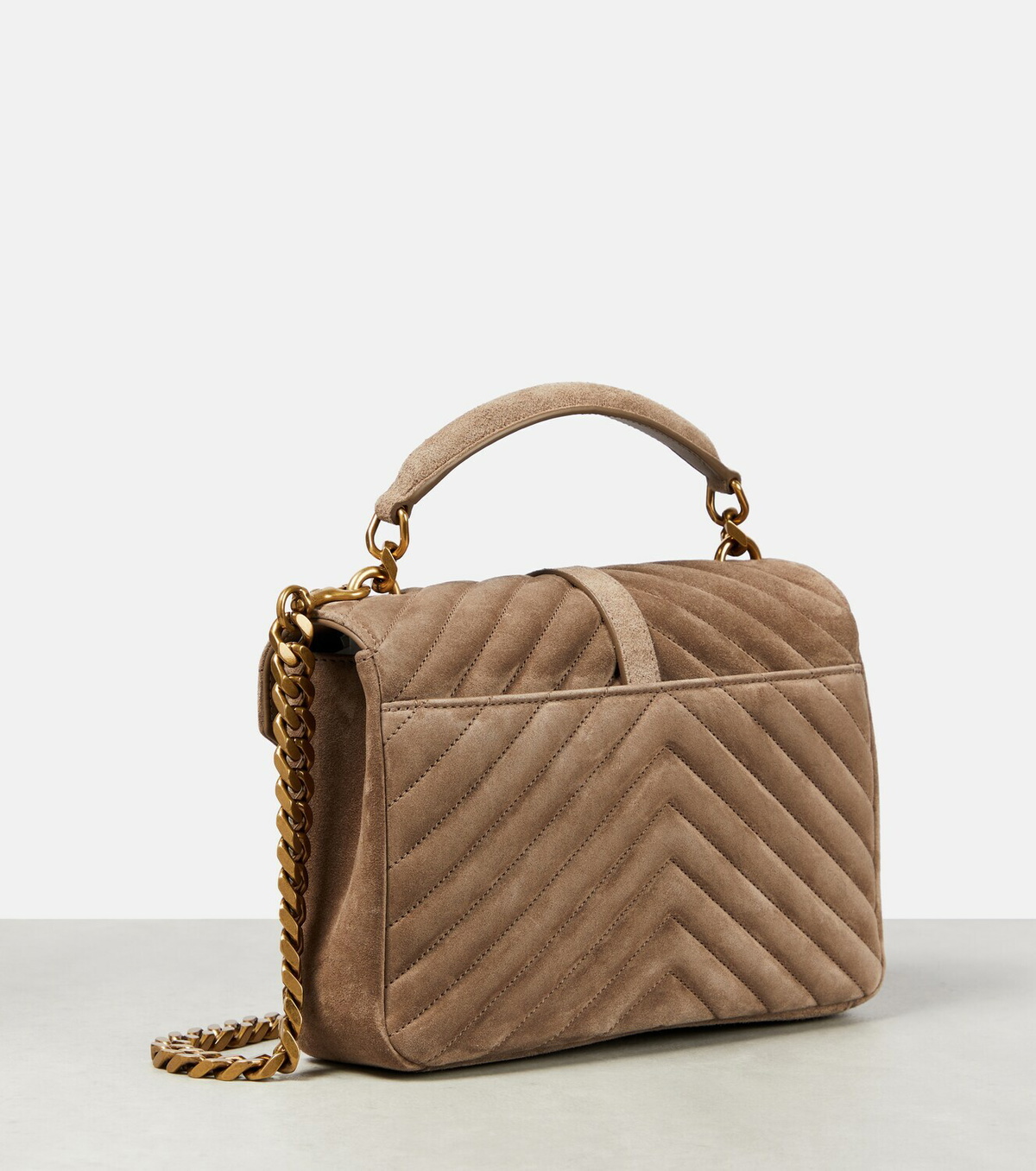 Saint Laurent Collège Medium suede shoulder bag Saint Laurent