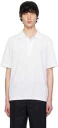 Lanvin White Spread Collar Polo