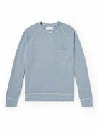 Officine Générale - Chris Cotton-Jersey Sweatshirt - Blue