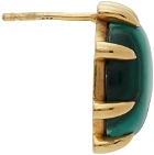Sacai Gold Safety Pin Hoop Earrings