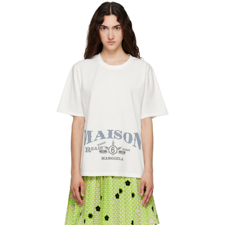 Photo: MM6 Maison Margiela Off-White Printed T-shirt