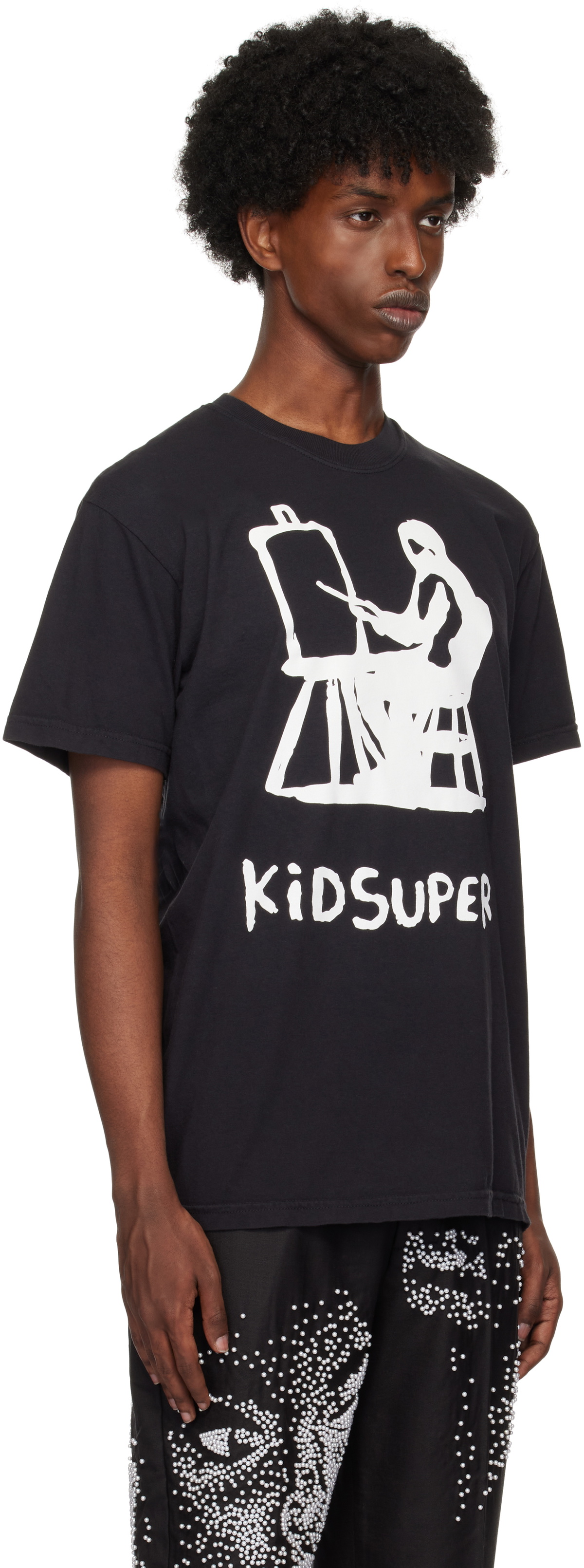KidSuper Black Printed T-shirt