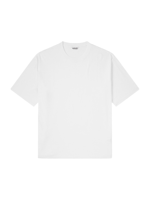 Photo: Auralee - Organic Cotton-Jersey T-Shirt - White