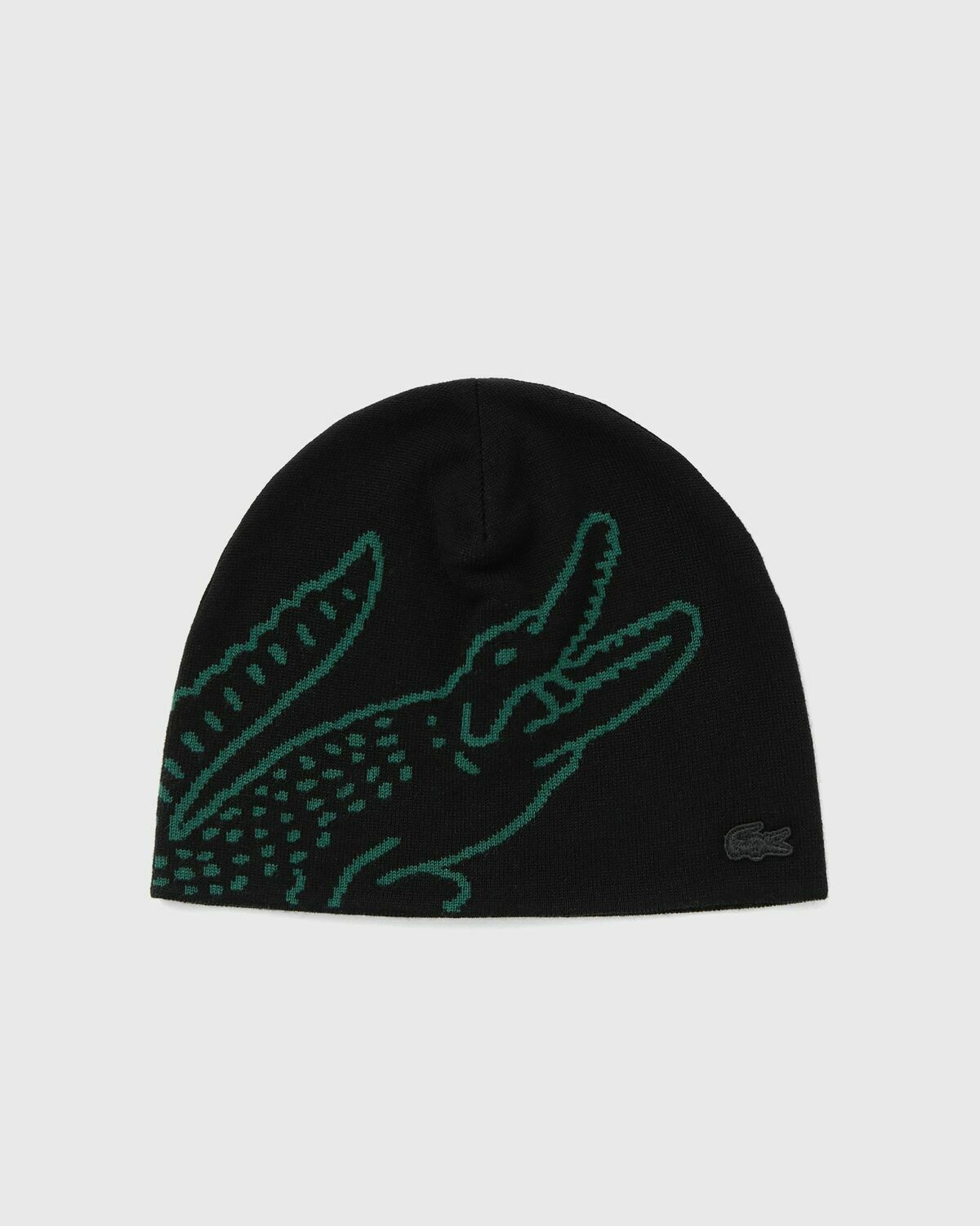 Lacoste KNITTED BEANIE Black Mens Beany
