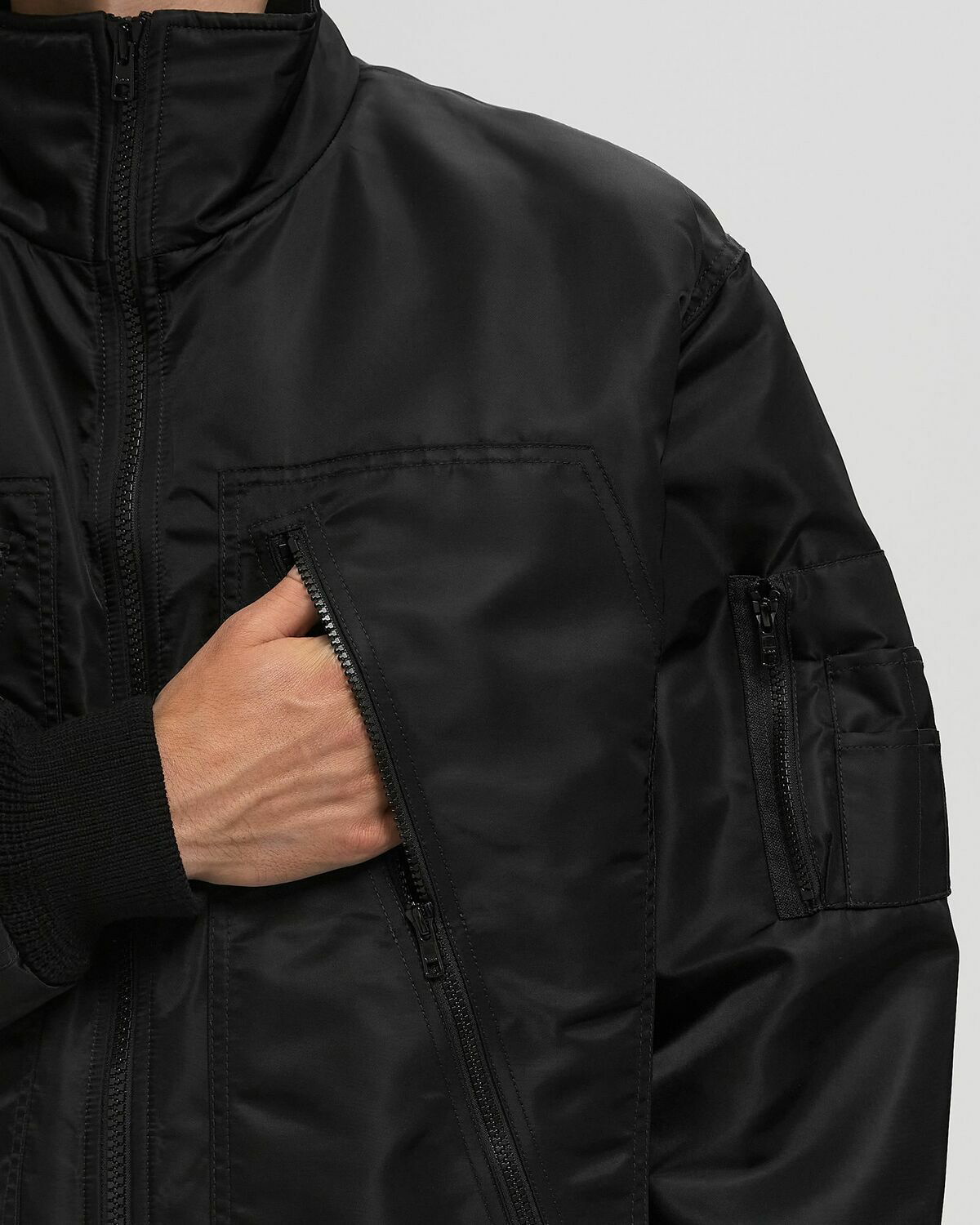 Maison Margiela MM6 SPORTSJACKET Black Mens Bomber Jacket MM6