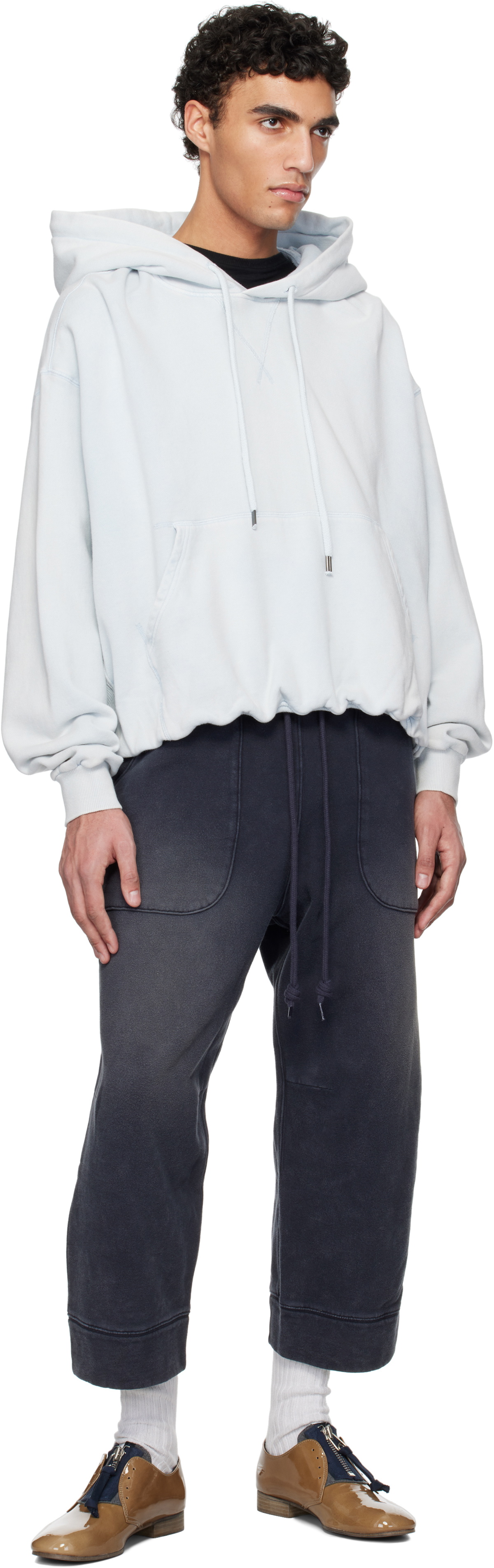 R13 Blue Balloon Popover Hoodie