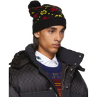 Gucci Black and Yellow Wool Beanie