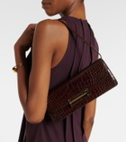 Victoria Beckham Dorian East-West croc-effect leather clutch