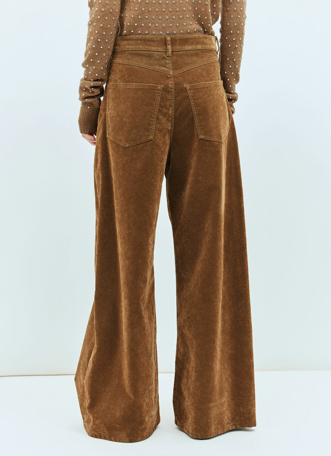 Sportmax Flocked Denim Pants
