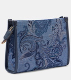 Etro Love Trotter Small canvas jacquard shoulder bag