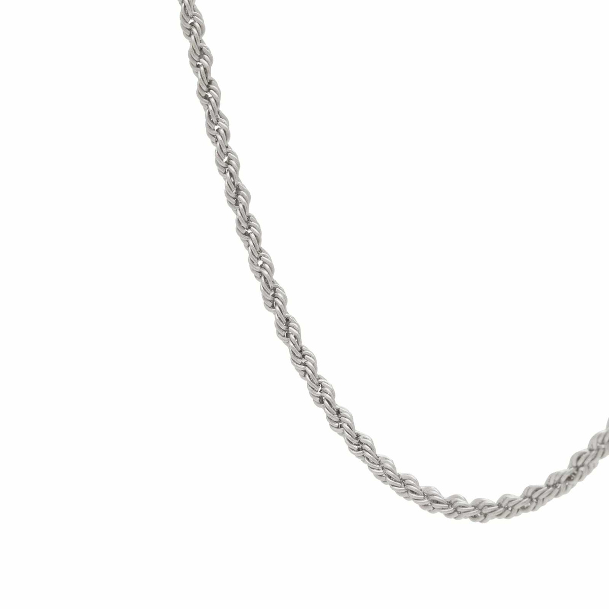 Tom Wood 20.5" Rope Chain Necklace in Silver 