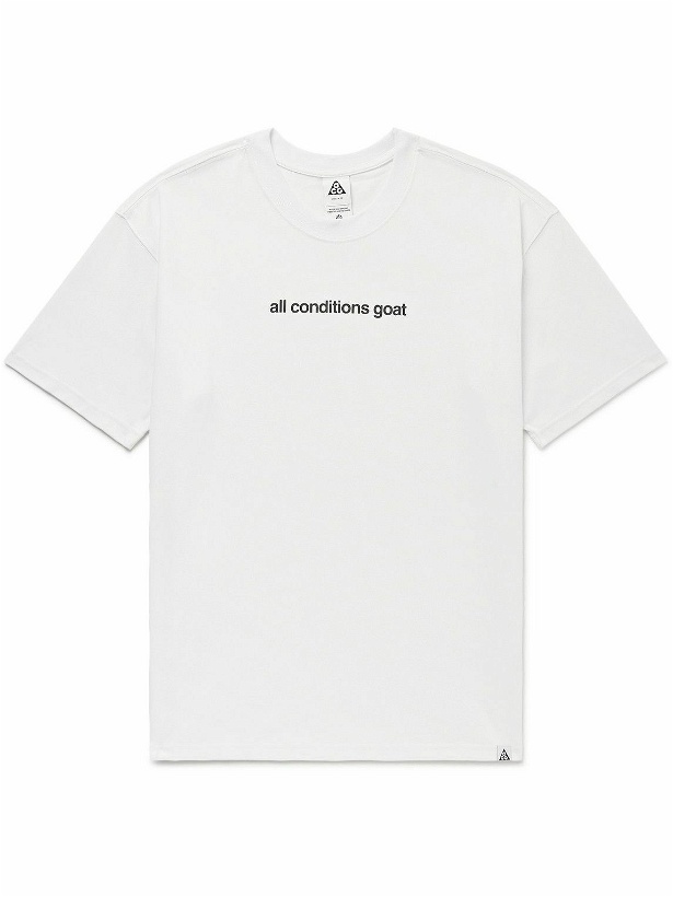 Photo: Nike - ACG Printed Dri-FIT T-Shirt - White