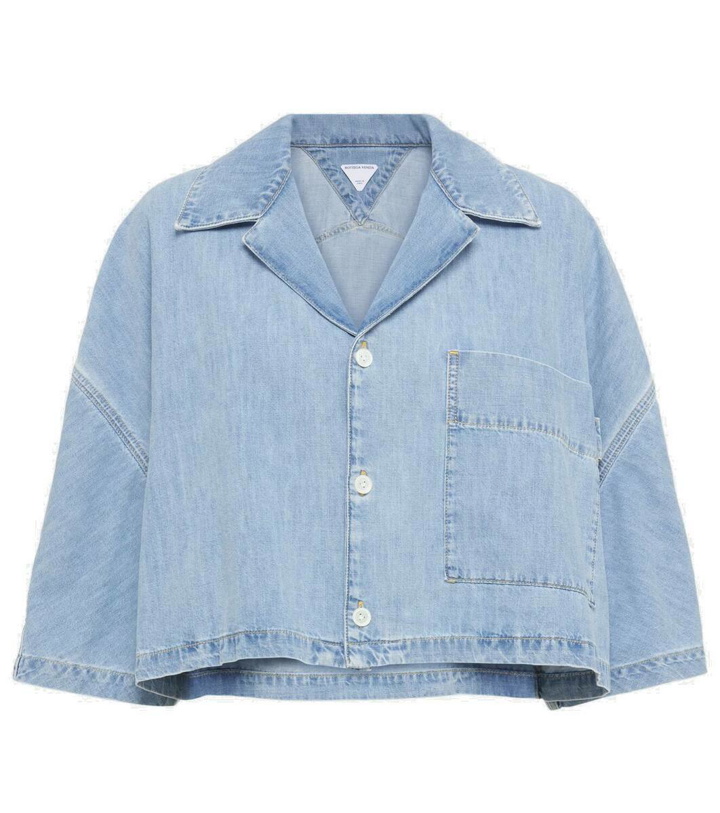 Photo: Bottega Veneta Cropped denim shirt