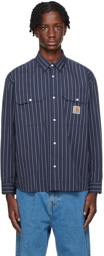 Carhartt Work In Progress Navy Orlean Shirt