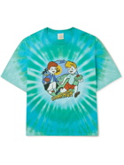 CAMP HIGH - Forage Friends Printed Tie-Dyed Cotton-Jersey T-Shirt - Blue