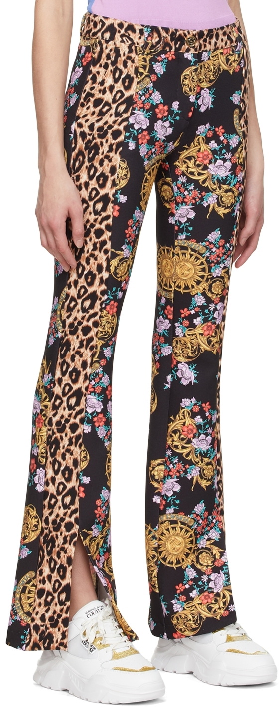 Versace Jeans Couture Black Polyester Trousers Versace