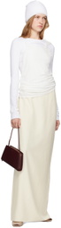 COLLEEN ALLEN SSENSE Exclusive White Draped T-shirt