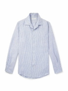 Loro Piana - André Striped Linen Shirt - Blue