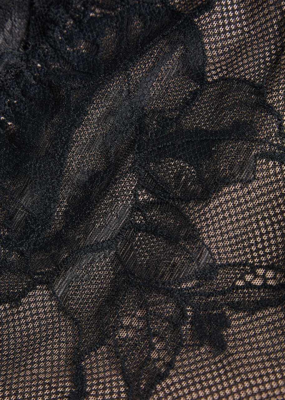 Wacoal Vivid Attraction Tulle Briefs Black
