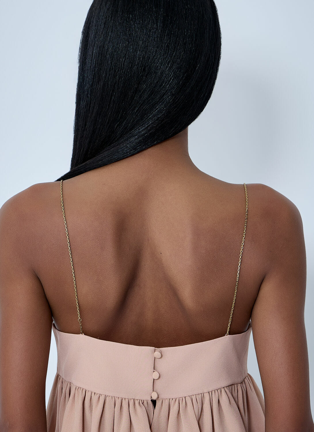Chloé Sleeveless Ruffle Top