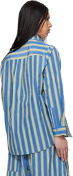 Toogood Blue & Green 'The Clown' Shirt