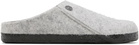 Birkenstock Gray Narrow Zermatt Rivet Slippers
