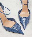 Valentino Garavani D'Orsay VLogo patent leather pumps