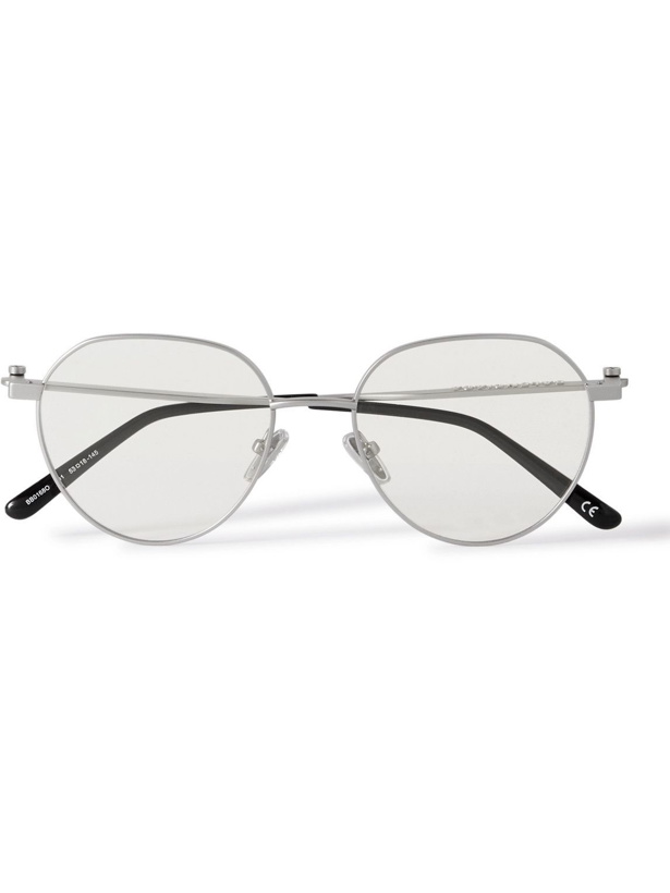 Photo: Balenciaga - Round-Frame Silver-Tone Optical Glasses