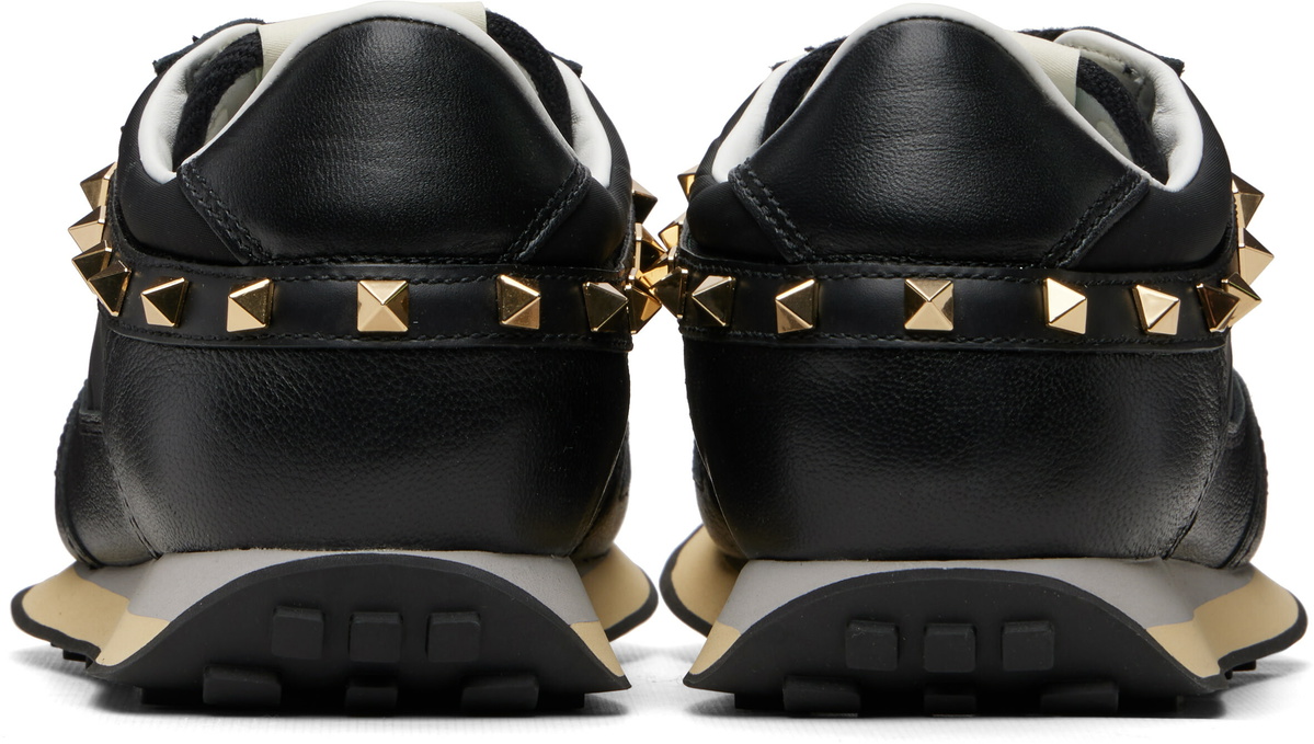 Valentino Garavani Black Stud Up Sneakers