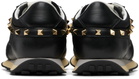 Valentino Garavani Black Stud Up Sneakers
