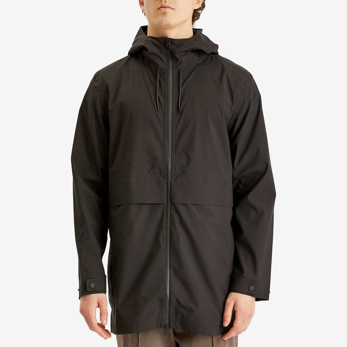 Rains Men's Suva Hardshell Long Jacket in Black