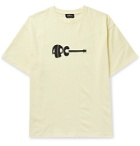 A.P.C. - Mael Logo-Print Mélange Cotton-Jersey T-Shirt - Yellow