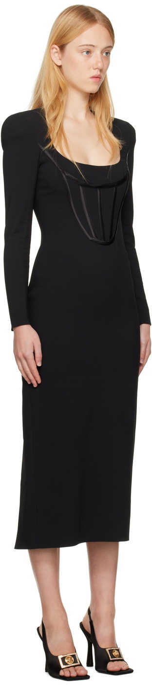 knee length dresses for ladies Garden Symphony Corset Midi Dress