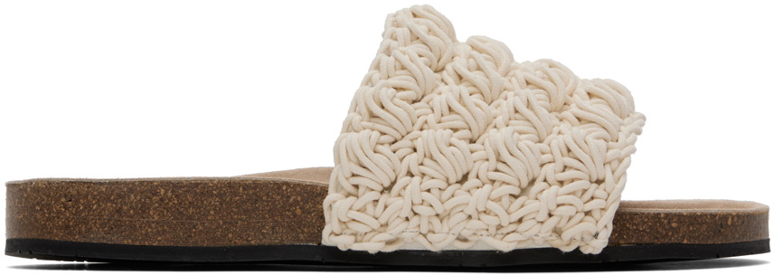 JW Anderson Off-White Popcorn Slides