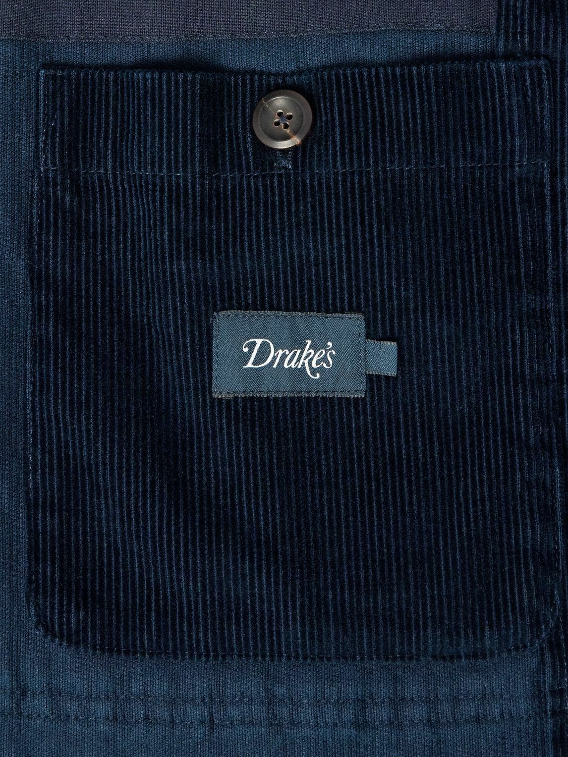Drake's - Cotton-Corduroy Blazer - Blue