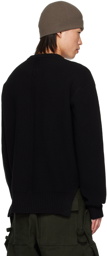 Rick Owens Black Porterville Fisherman Sweater