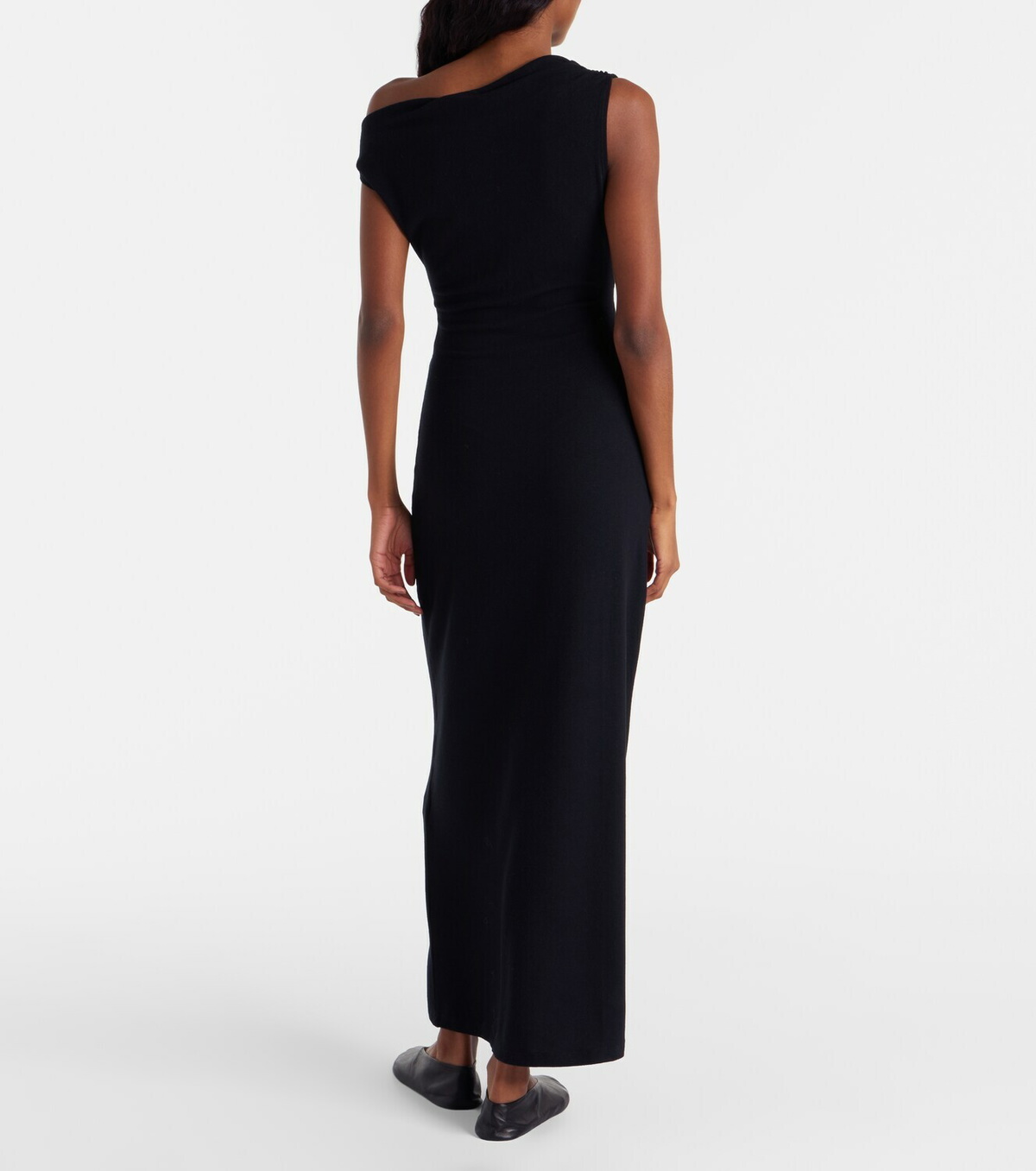 Leset Lauren off-shoulder jersey maxi dress
