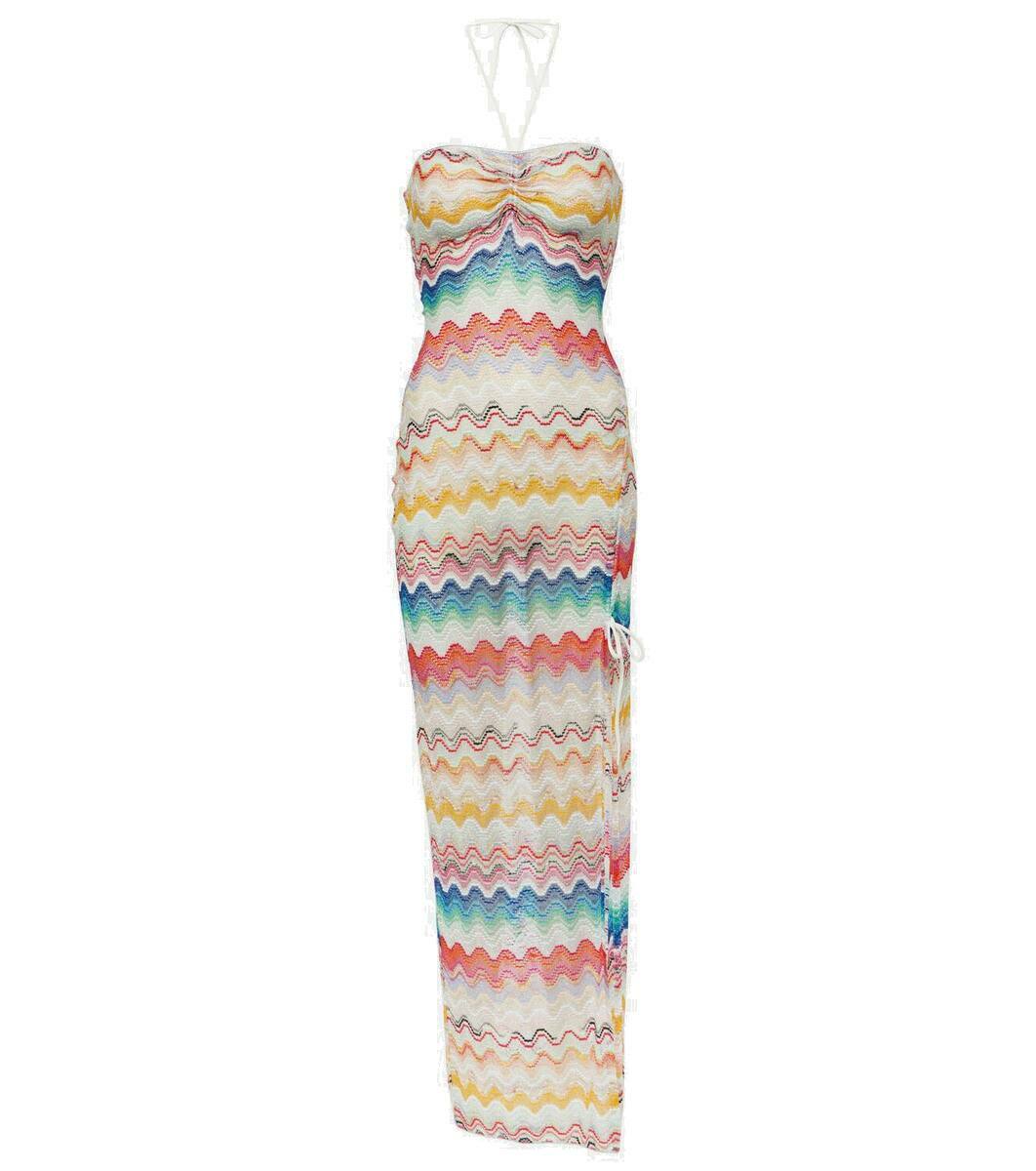 Missoni Mare Zig-zag one-shoulder maxi dress Missoni Mare