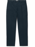 FRAME - Straight-Leg Cotton-Twill Chinos - Blue