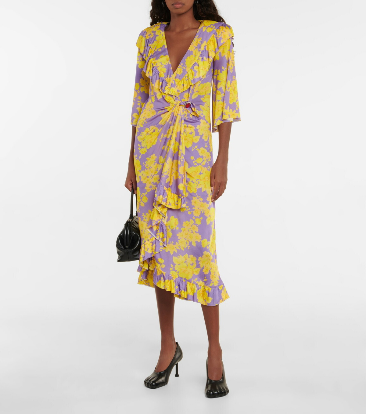 Vetements - Floral jersey midi dress