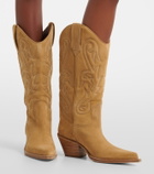 Paris Texas Dakota suede cowboy boots