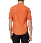 Balenciaga - Fused-Cotton Short Sleeved Shirt - Men - Bright orange
