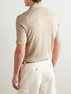 Brunello Cucinelli - Linen and Cotton-Blend Polo Shirt - Neutrals
