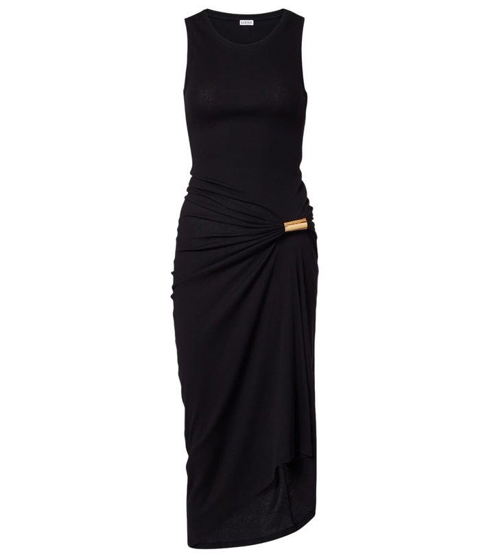 Photo: Loewe Tank gathered cotton-blend midi dress