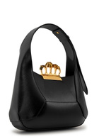 Alexander Mcqueen The Jewelled Hobo Leather Shoulder bag - Black - One Size